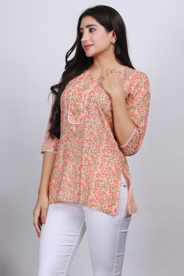 Floral Short Kurti for Women